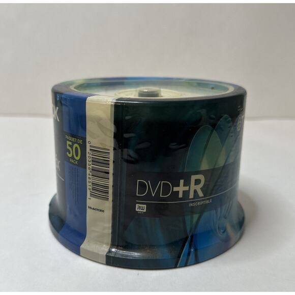 New SEALED TDK DVD+R 16x 4.7 GB 50 Pack Spindle GO RECORDABLE 1-16x DVDR DVD - Picture 2 of 3